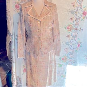 LeSuit spring skirt suit set